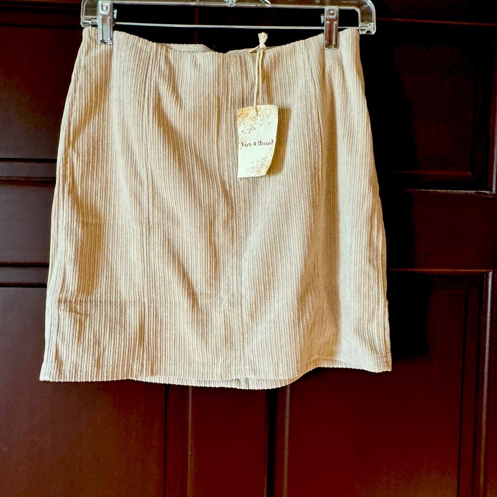 NWT corduroy, mini skirt.